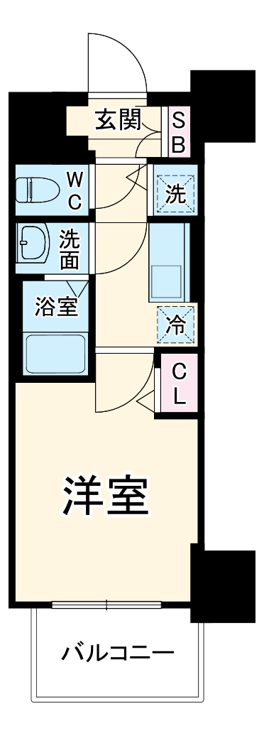 プレサンス大阪ゲートシティの間取り