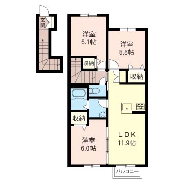 パピエーダの間取り