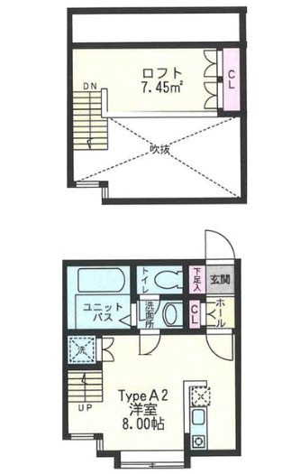 M・F Apartmentの間取り