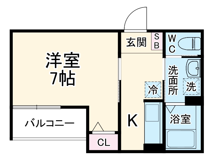 (仮称)藤沢本町Bアパートの間取り