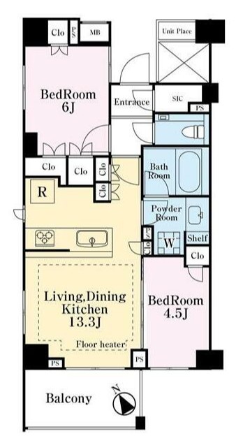 ウェリス四ツ谷の間取り