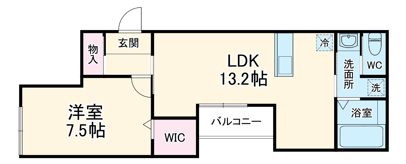(仮称)藤沢本町Bアパートの間取り