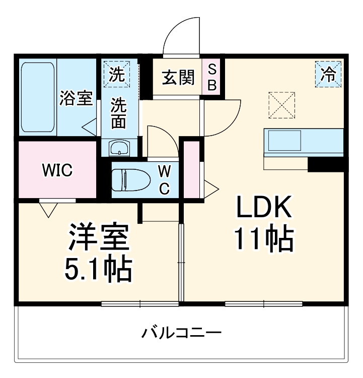 ラメールの間取り
