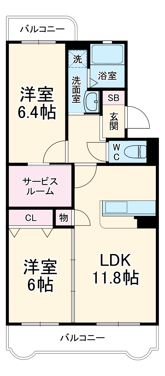サンモール国吉田の間取り