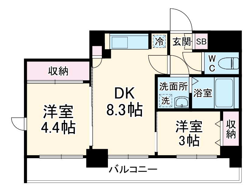 キンブリッジ京都千本丸太町の間取り