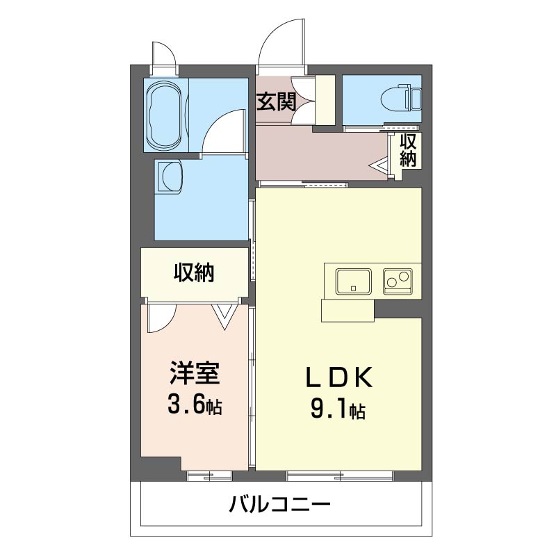 グランディールⅣの間取り