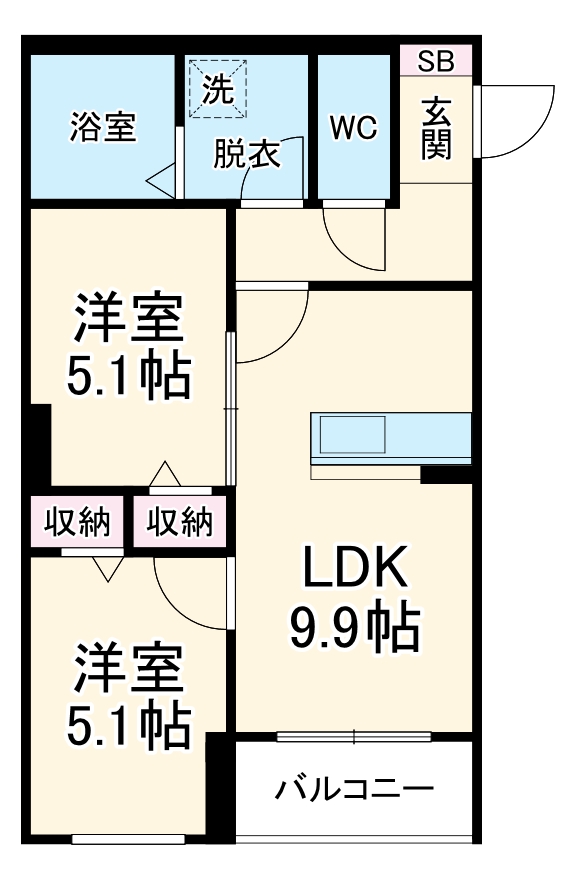 ラヴィアンローズの間取り