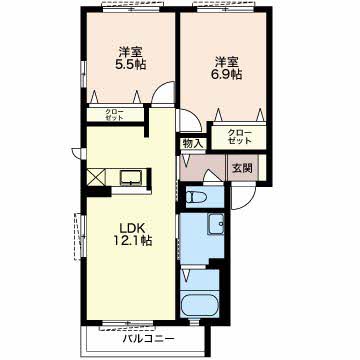 メゾン東町の間取り