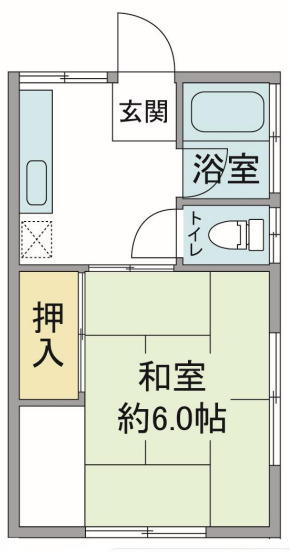 ハタノハイツの間取り