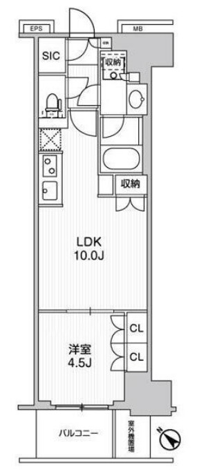 WORVE横浜伊勢佐木町の間取り