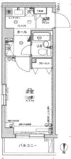 エクセリア阿佐ヶ谷の間取り
