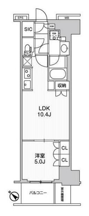 WORVE横浜伊勢佐木町の間取り