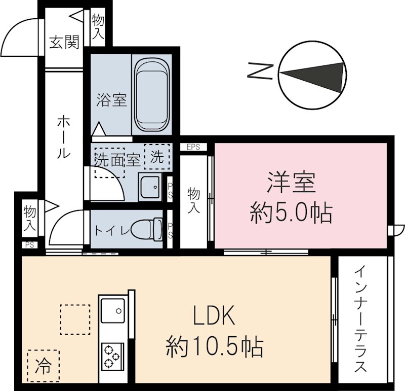 (仮称)川越市南通町パレスの間取り