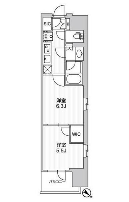 WORVE横浜伊勢佐木町の間取り