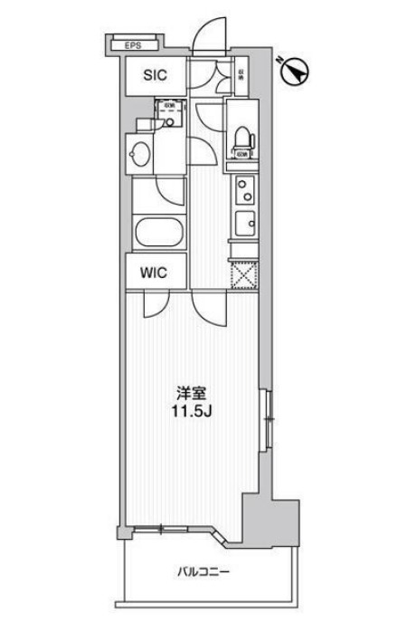 WORVE横浜伊勢佐木町の間取り