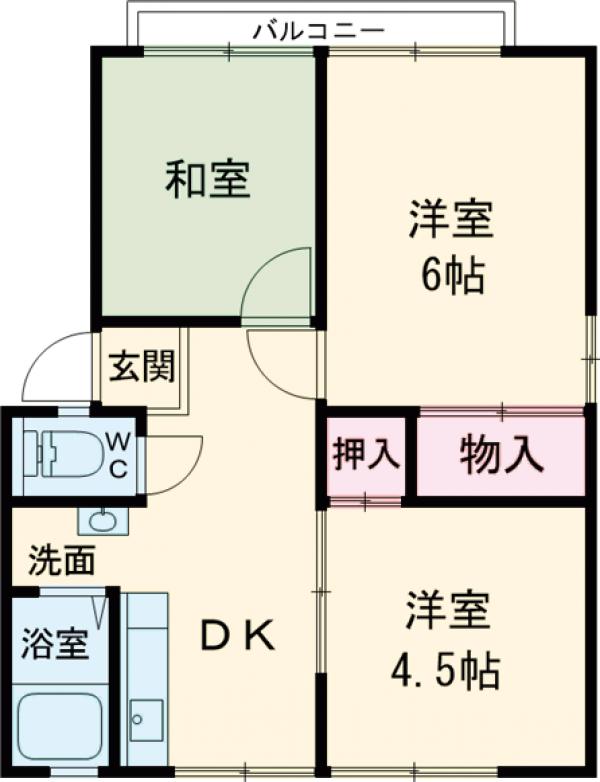 松永ハイツの間取り