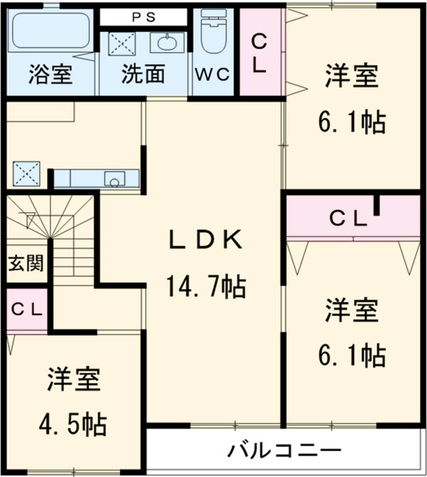 アムール 桜の間取り