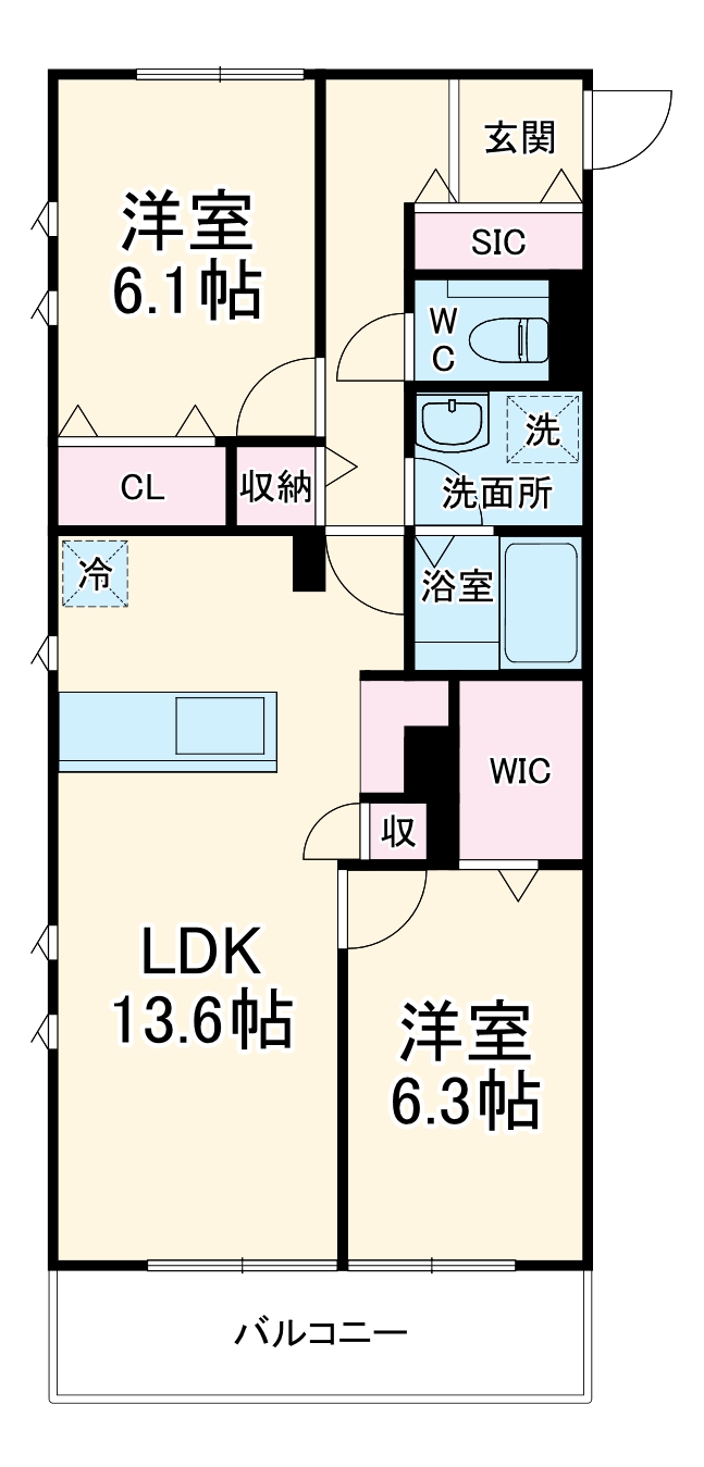 ルージェ・パウの間取り