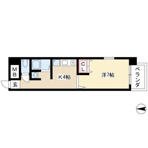 キャッスル若宮の間取り