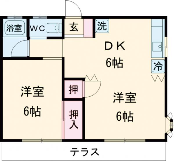 リェゾン井草の間取り