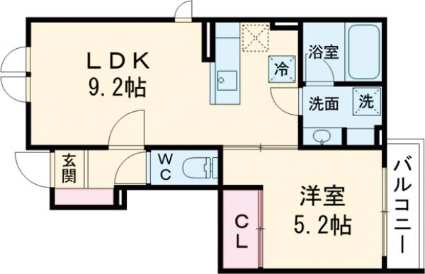 オルキデ蘆花公園参番館の間取り