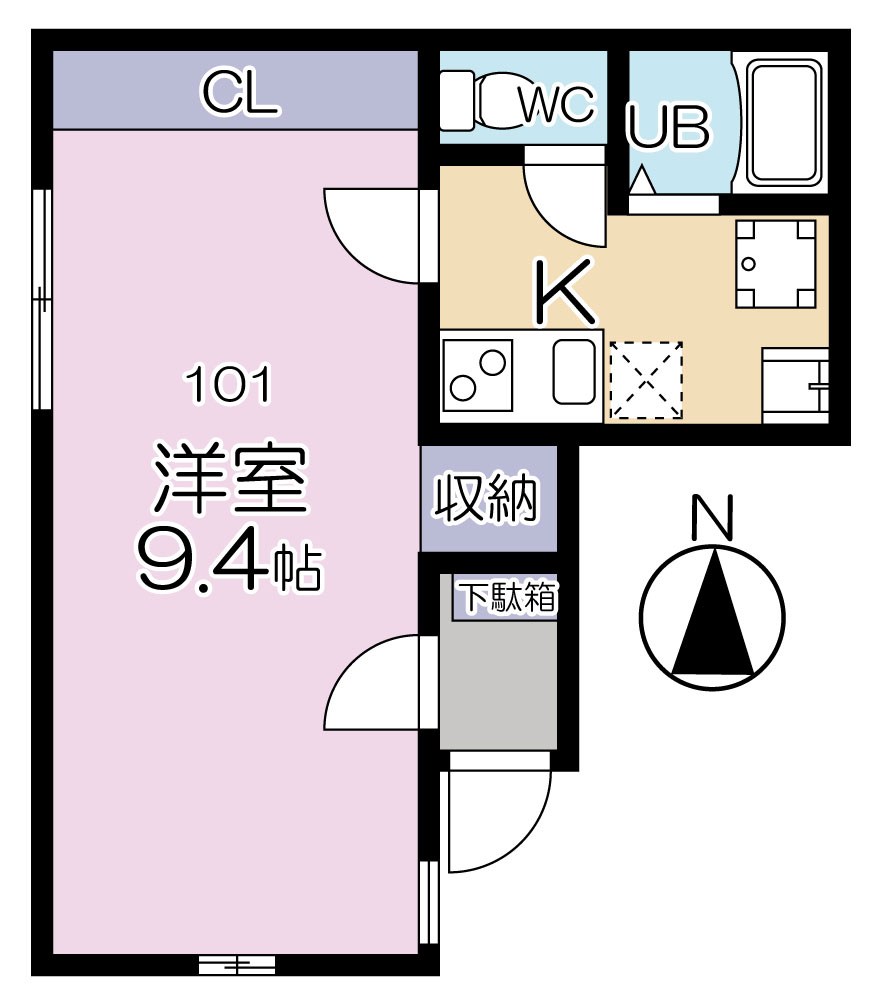 大山フラッグの間取り