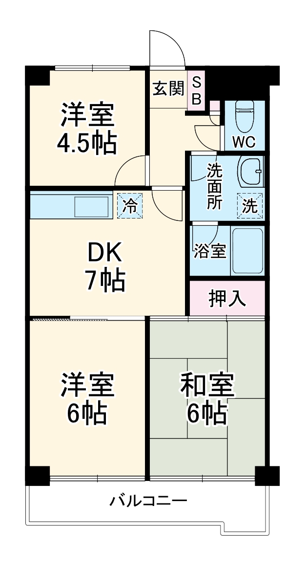 LAZ KONANDAIの間取り