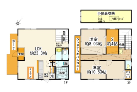 笹下3丁目貸戸建ての間取り