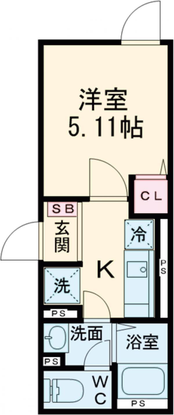 IXO 町屋Ⅱの間取り