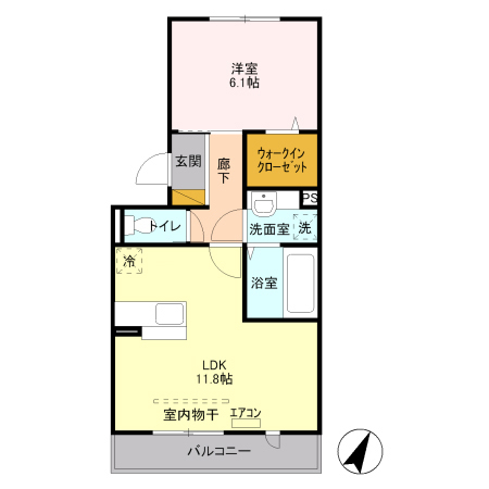 ヘリオス Aの間取り