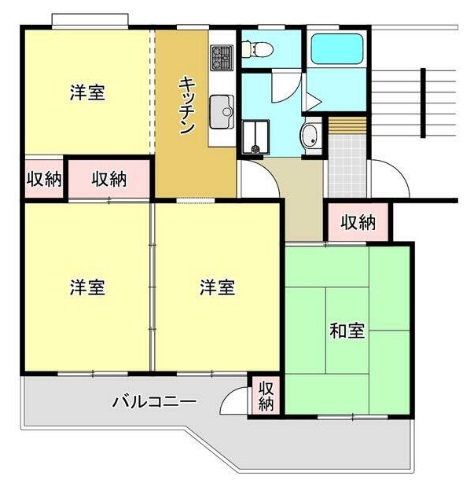 厚木毛利台ハイツの間取り