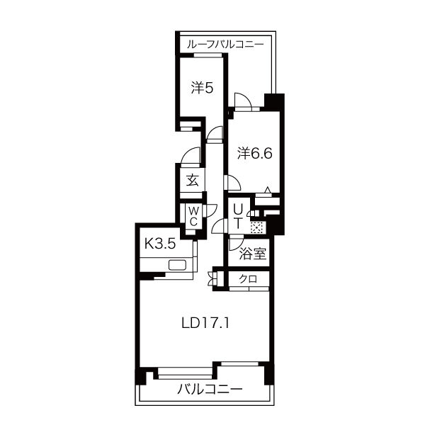 東桜シティハウスの間取り