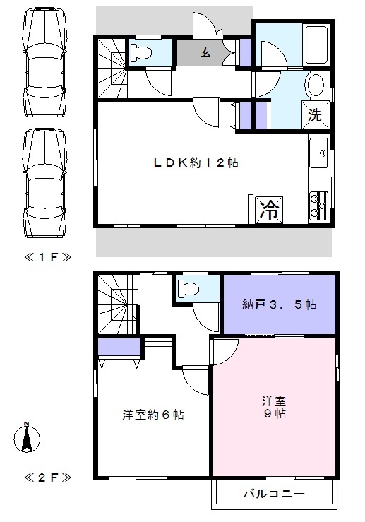 八ヶ崎5丁目貸家の間取り