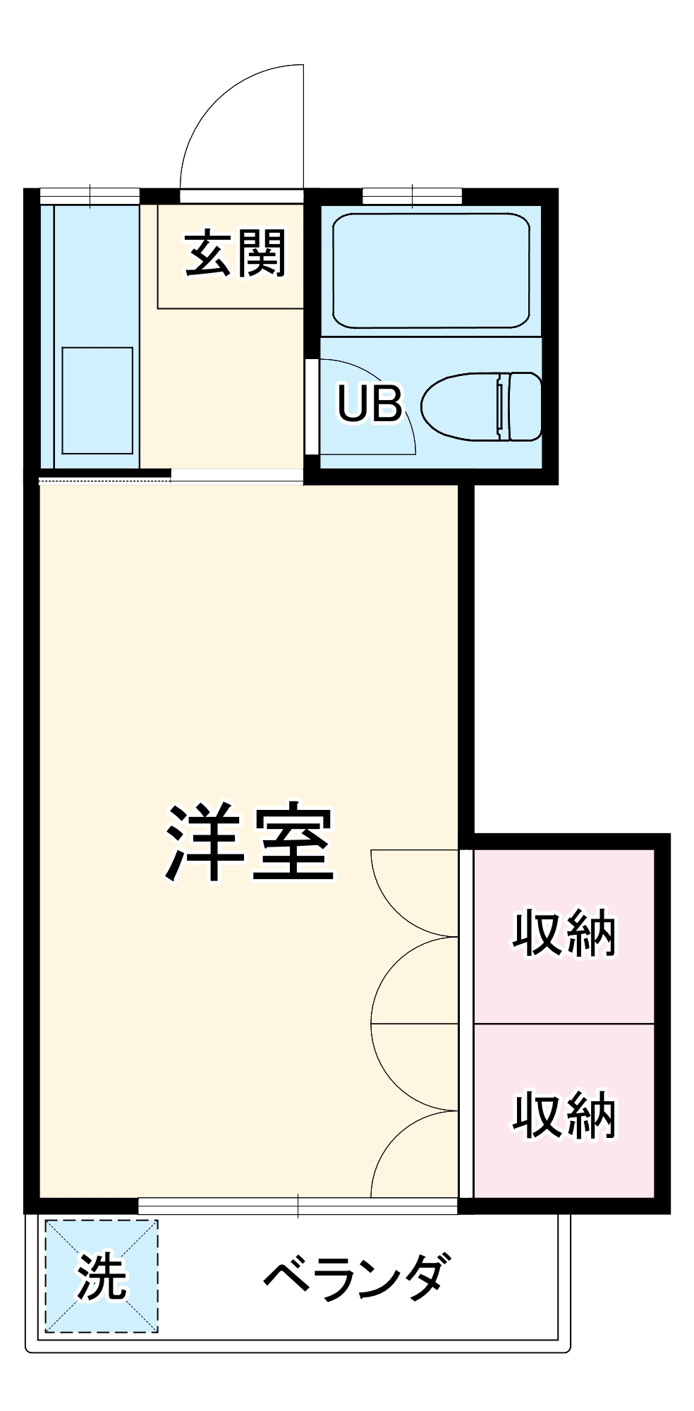 メゾンえのきAの間取り