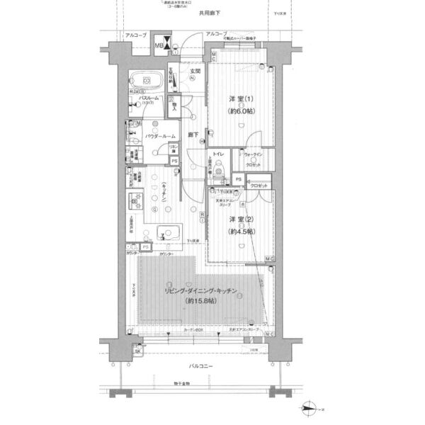プレサンスグラン名城公園の間取り