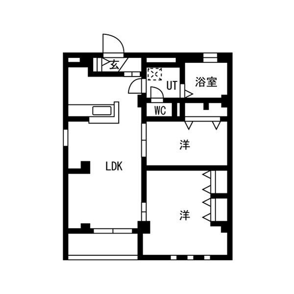 エムズ谷六の間取り