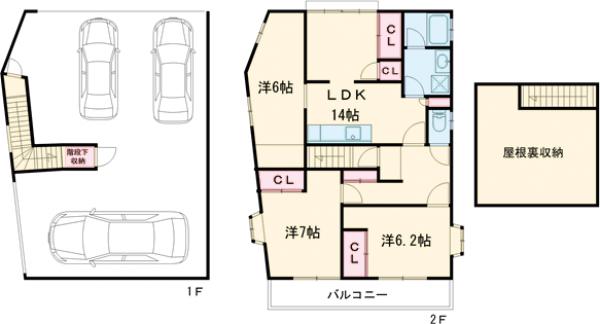 前橋市千代田町戸建ての間取り