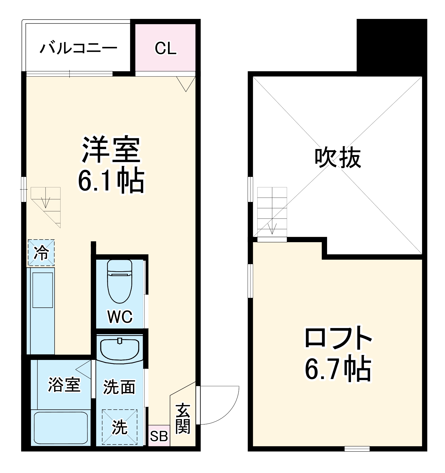 Castilloいのはな(カスティージョイノハナ)の間取り