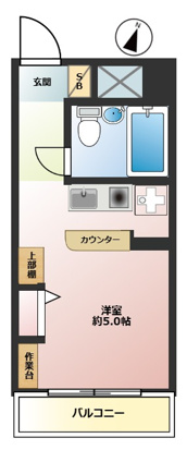 日興パレス伊勢佐木町北PARTⅡの間取り