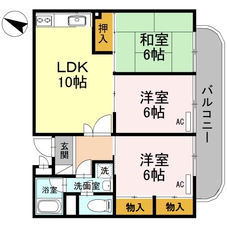 パークスⅠの間取り