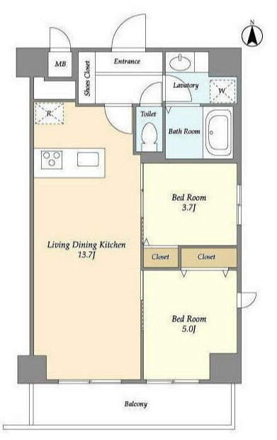 グランカーサ南千住の間取り