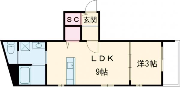 CANVAS KATSURAの間取り