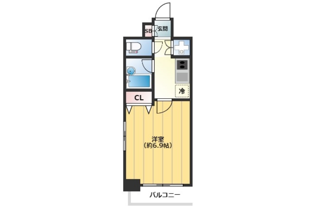 パレステュディオ新宿都庁前の間取り