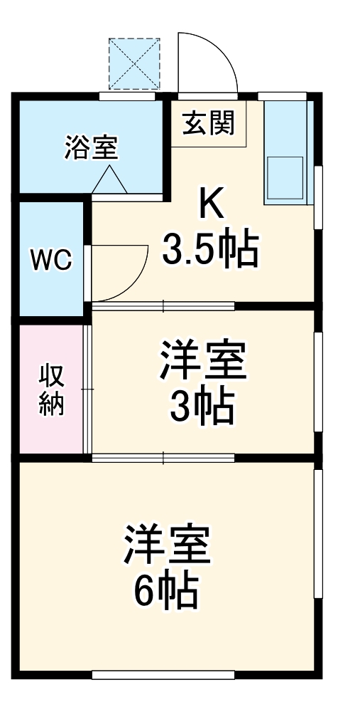 ハイツSHINWAの間取り
