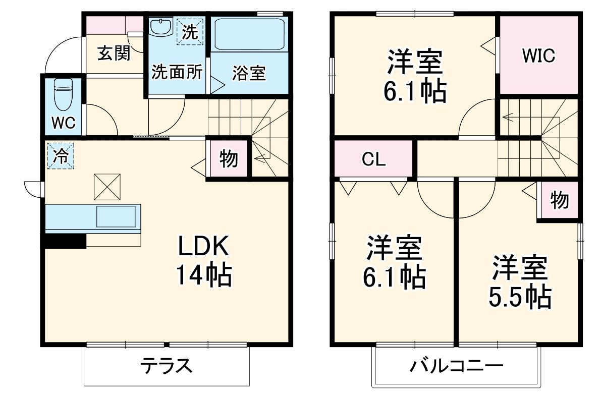 ピュアハウス壱番館の間取り