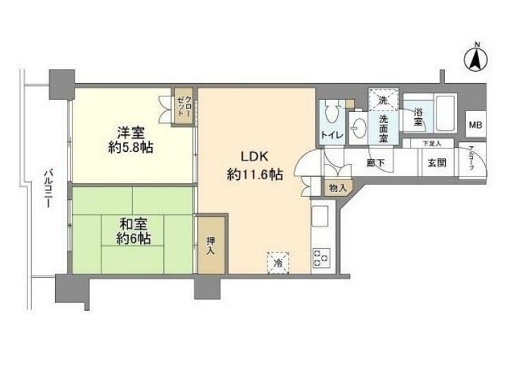 スターハイム生田の間取り