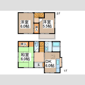 東柏ケ谷戸建C棟の間取り