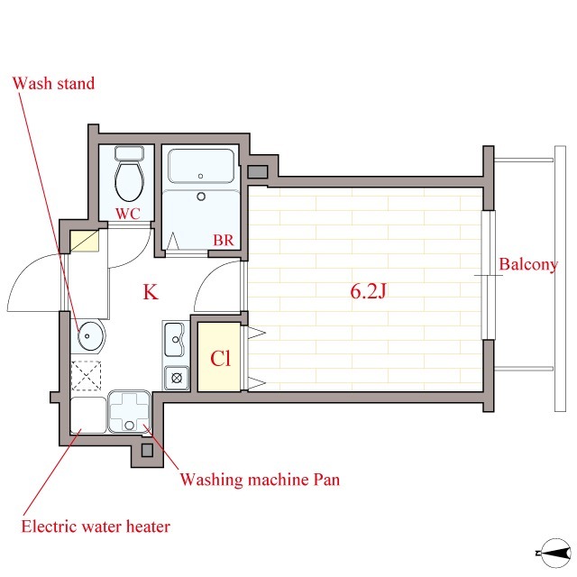 ACTY北堀江の間取り