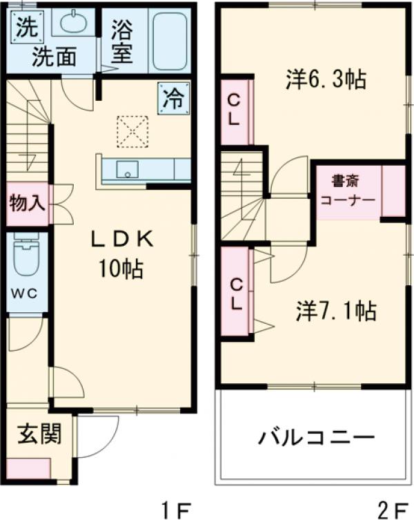 EXCELLENT TERRACE(エクセレントテラス) Bの間取り