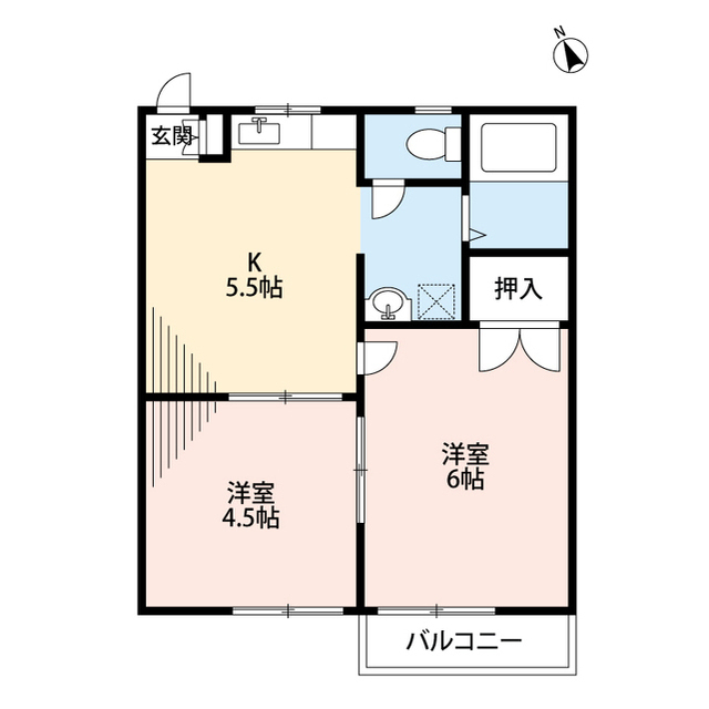 みどりハイツの間取り